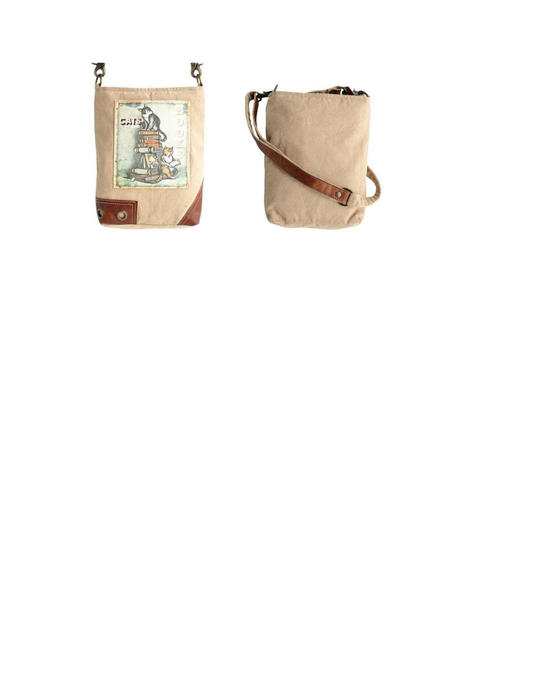 Cats and Books Shoulder Bag Crossbody Bag