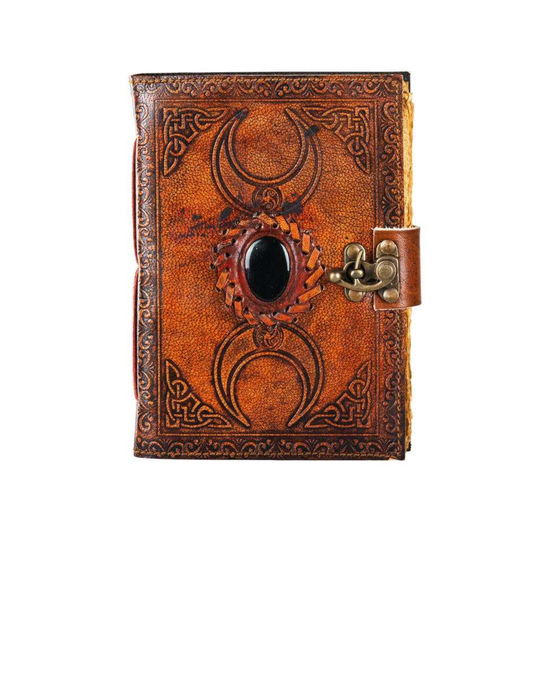 Triple Moon Leather Journal