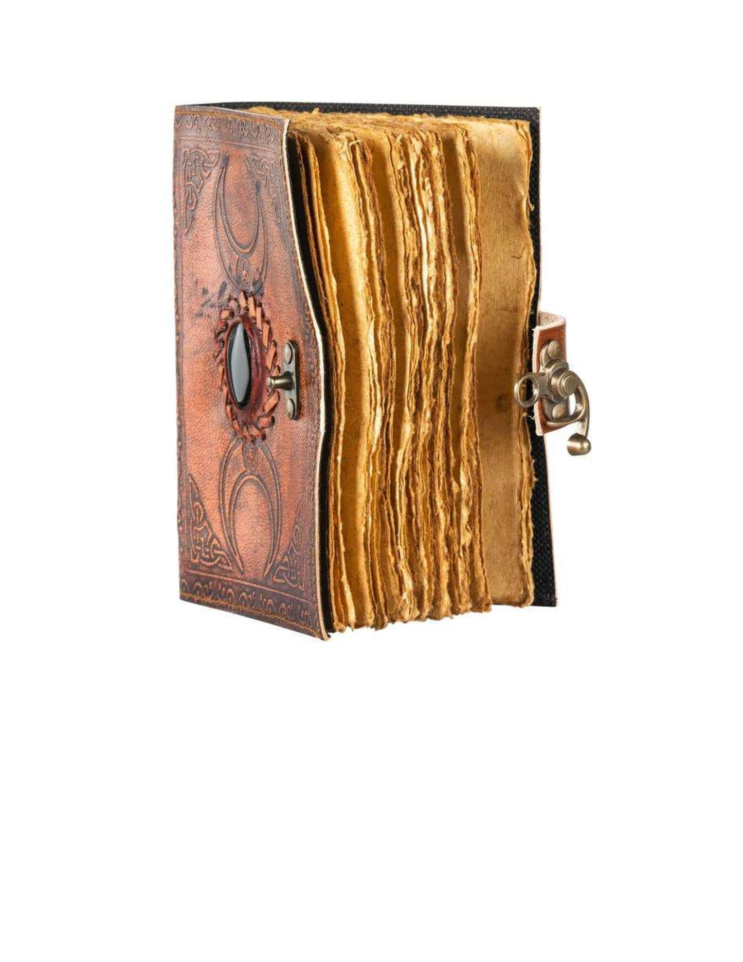 Triple Moon Leather Journal