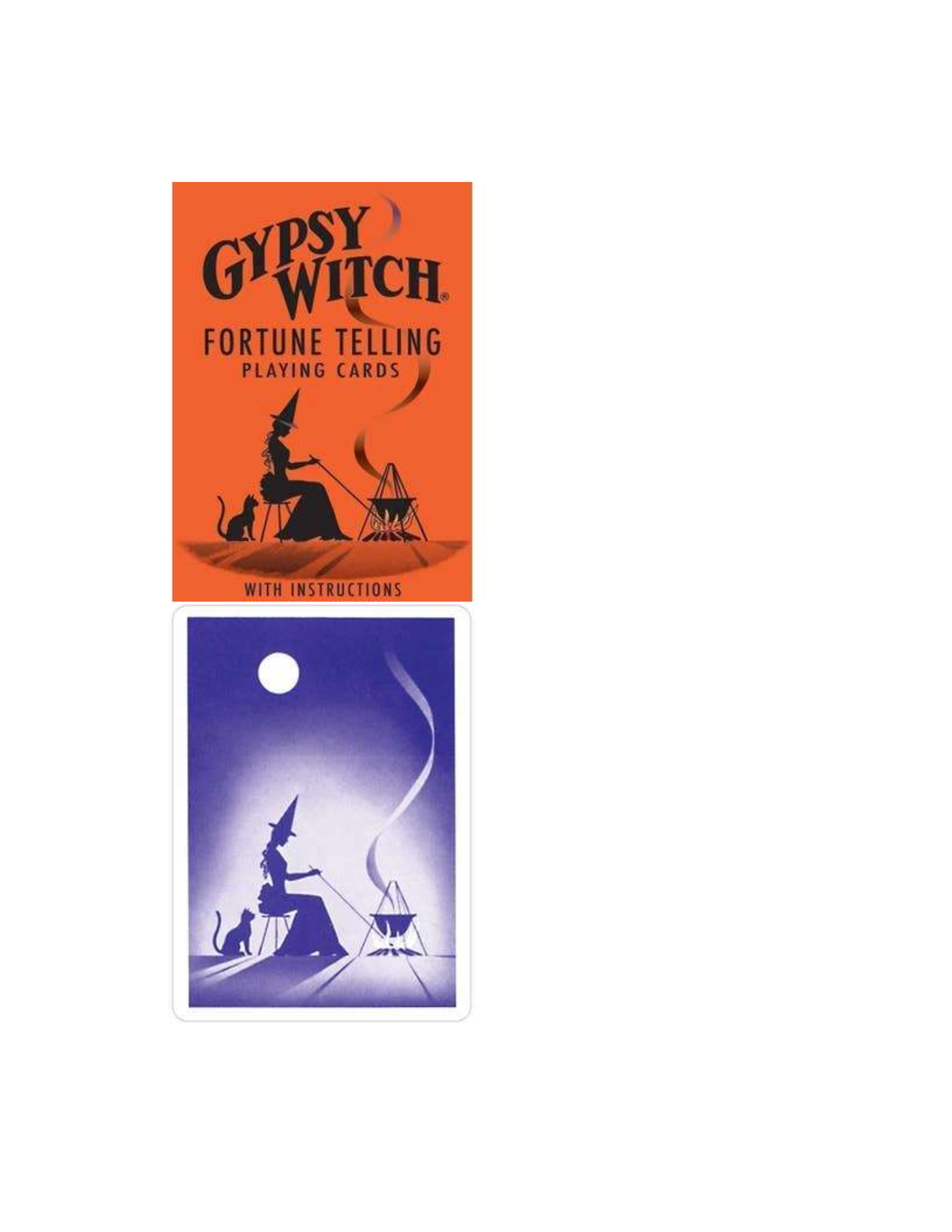 Gypsy Witch Fortune Telling Playing Cards