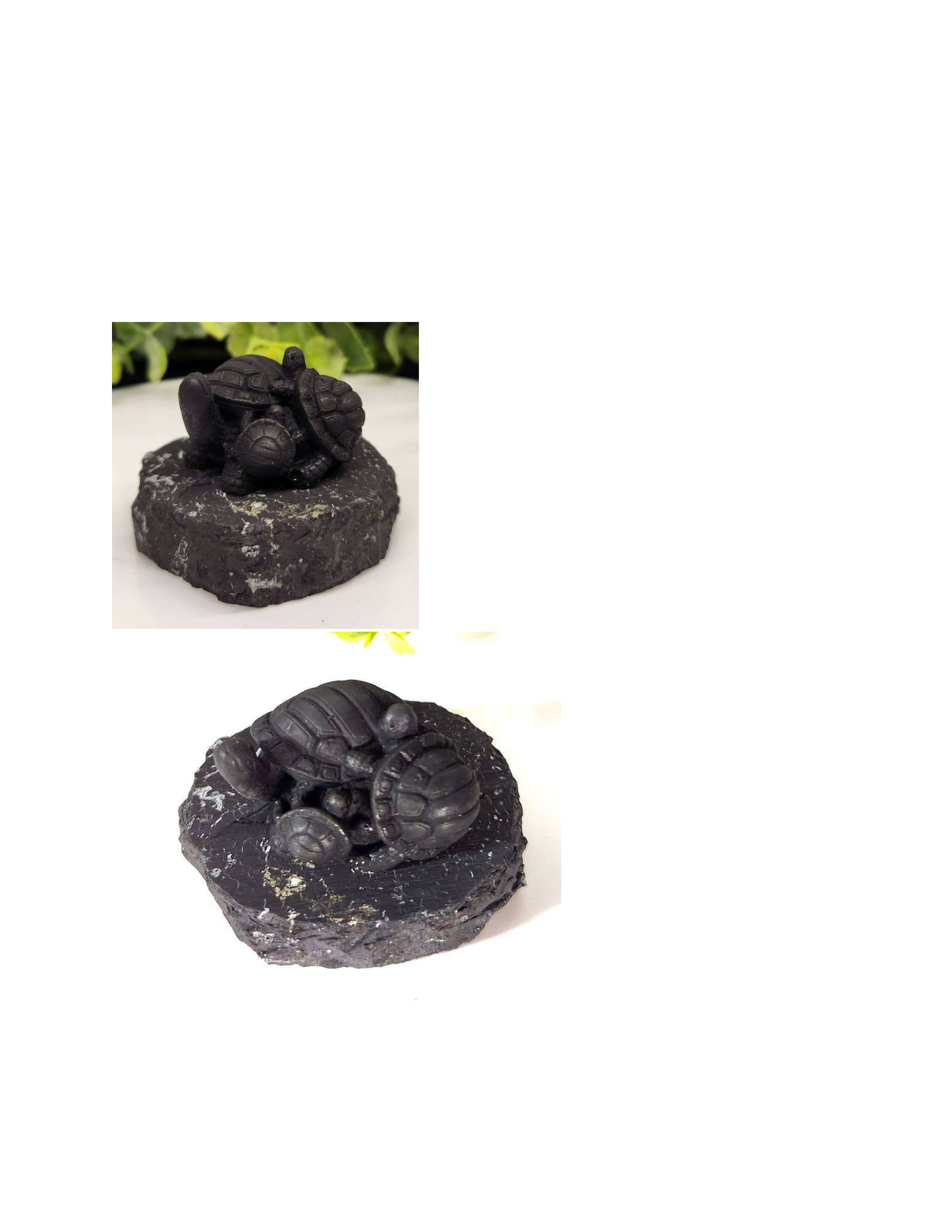 Shungite Figurine Turtle Family